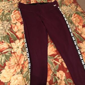 PINK Yoga pants large